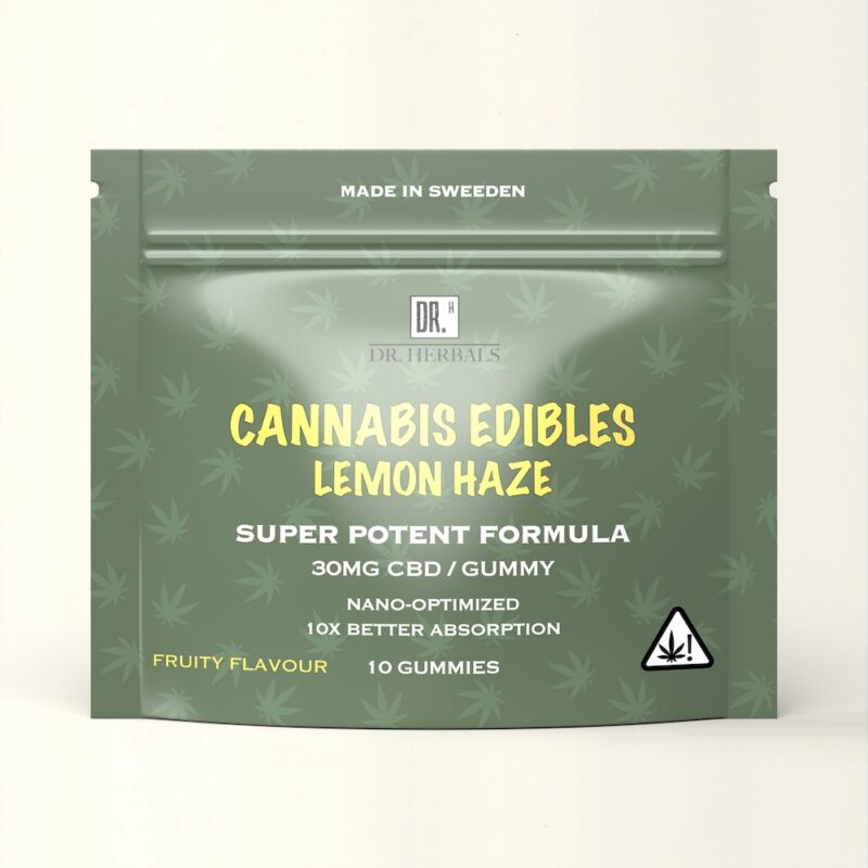 CBD Godis Sverige - Lemon Haze 300MG - 30MG/ST - DR. Herbals