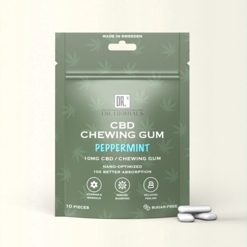 CBD Tuggummi - Pepparmint 100mg CBD - DR. Herbals