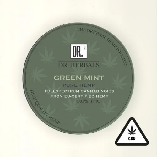 Snus med CBD - Green Mint Hampa snus - DR. Herbals