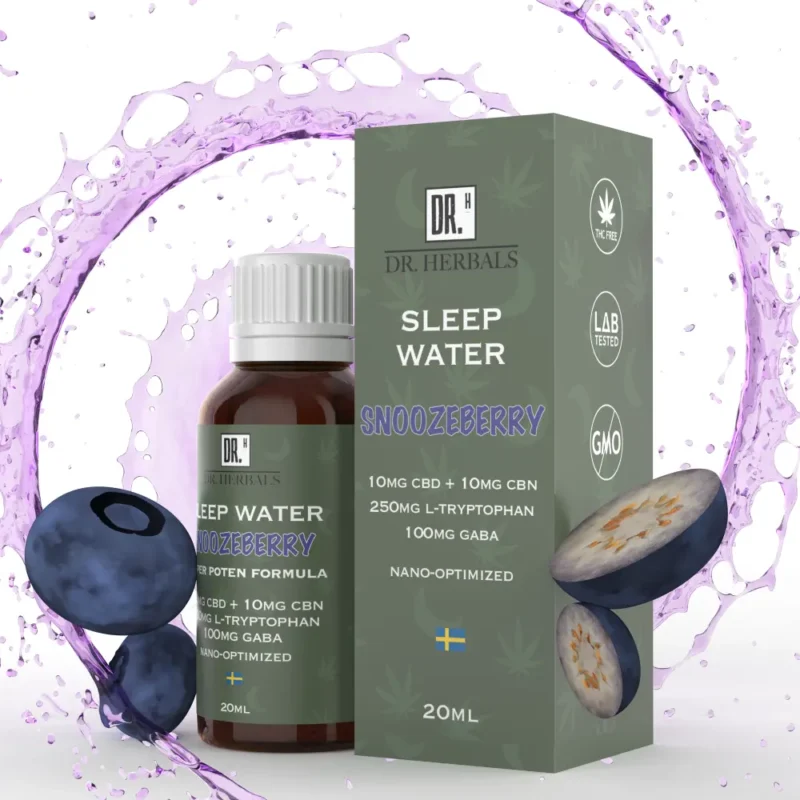 Sleep Water Shot - CBD / CBN / GABA / L-Tryptofan - DR. Herbals