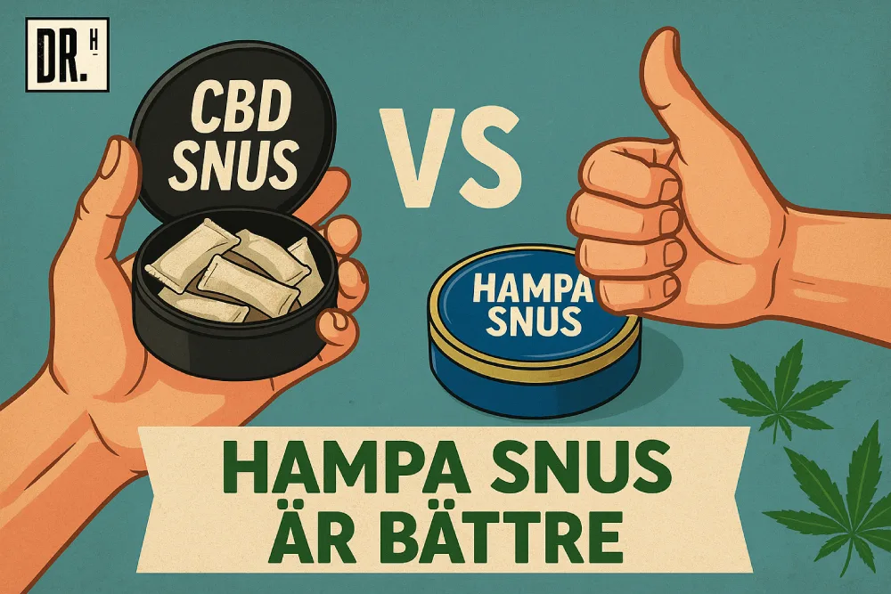 CBD Snus vs Hampa Snus - DR. Herbals