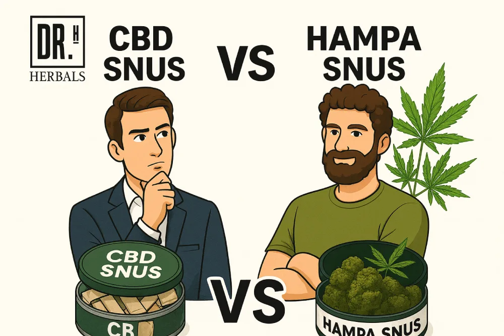 CBD Snus vs Hampa Snus - DR. Herbals