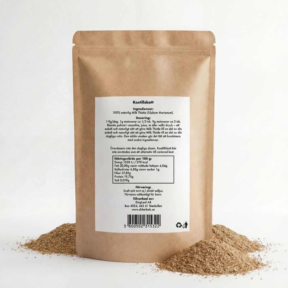 Milk Thistle Pulver Ingredienser - DR. Herbals