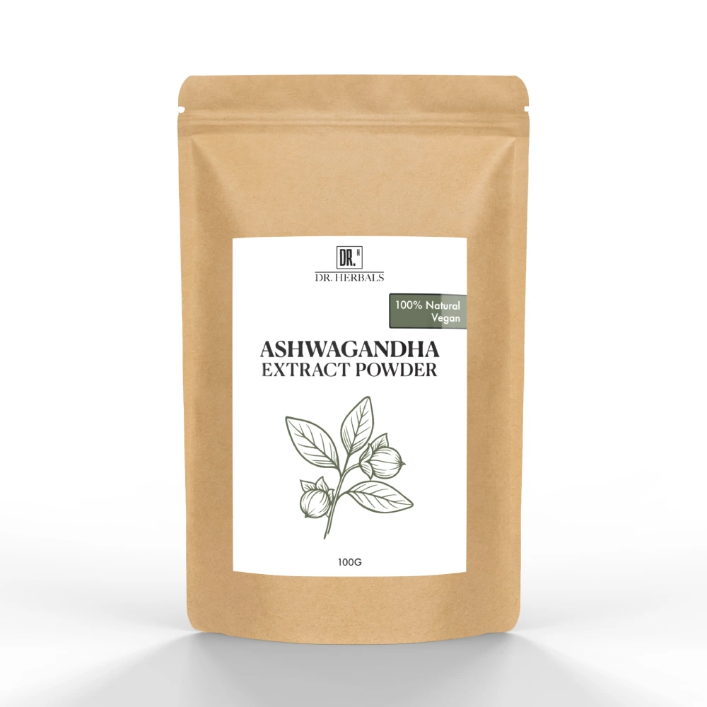Ashwagandha Pulver 100% Naturlig - DR. Herbals