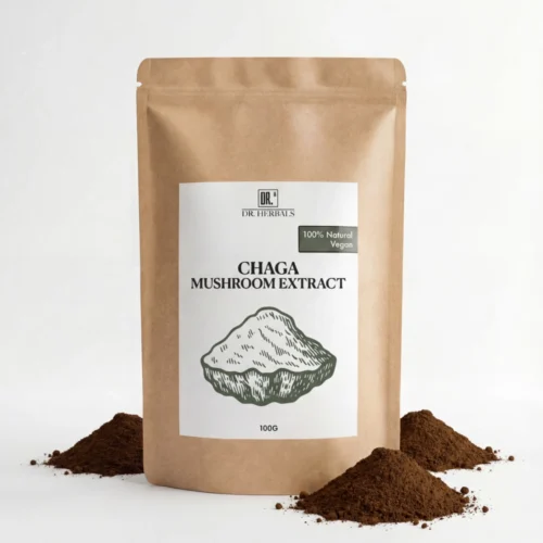 Chaga Pulver 100% Naturlig - DR. Herbals
